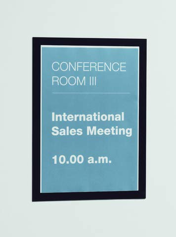 Preisvergleich Produktbild DURABLE / DURAFRAME® Info-Rahmen / selbstklebend / magnetisch / für DIN A4 / Rahmen schwarz / VE 2 Stk