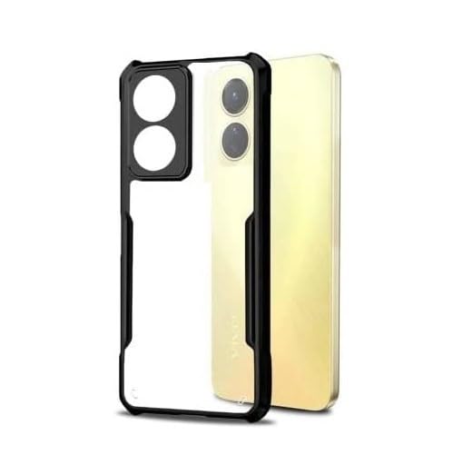 OneLike Shockproof Transparent Premium Hard PC + TPU Bumper Protective Camera Protection Ultra Slim Case Cover for Honor X7 - (Black) (B0CMD7RQK8) Amazon Price History, Amazon Price Tracker