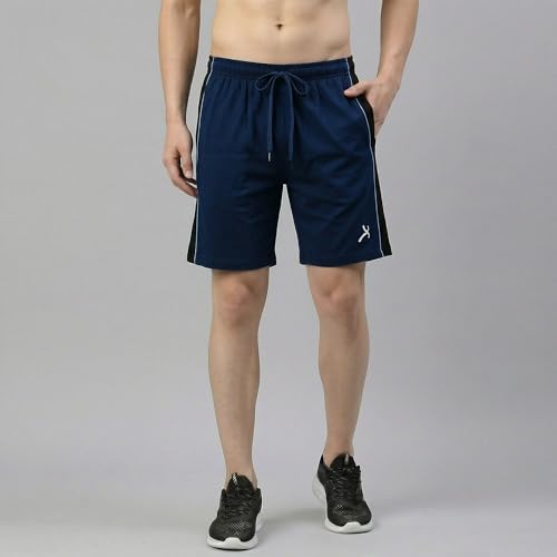 Image of Amul Comfy Men Ultra Soft Cotton-Rich Drawstring Lounge Shorts