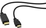 Incluye bridas para cables Speedlink DisplayPort a HDMI Cable, 1,8 m HQ