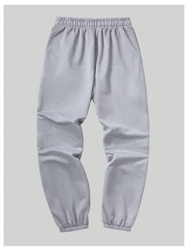 SOLY HUX Men's Drawstring High Waisted Graphic Sweatpants Tapered Leg Workout Pants with Pockets2