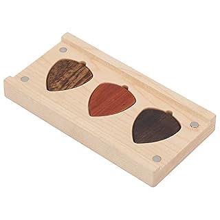 Médiators en bois pour guitare basse – Accessoires de guitare – Boîte de rangement pour boucles d’oreilles - Les Beatles, Paul McCartney, John Lennon, RIngo Starr, George Harrison
