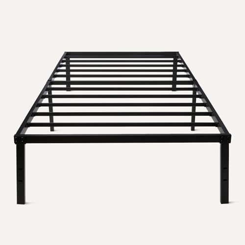 Amazon Basics Metal Bed Frame, Non-Foldable Platform Bed, Easy Assembly, Twin, 39W x 75L x 14H in, Black - image 4
