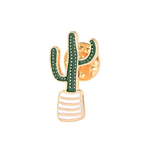 Cactus Brooch Artist Shiny Jewelry Art Student Graduation Souvenir Brooch Drip Oil Painted Enamel Pin Suitable for Hat Jacket Canvas Bag