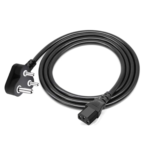 Image of Ant Esports 16A 250V Power Cable 1.5 Meter | Heavy-Duty 3-Pin AC Power Cord | Compatible with Monitor, PC, CPU, SMPS & Office Equipment - Black