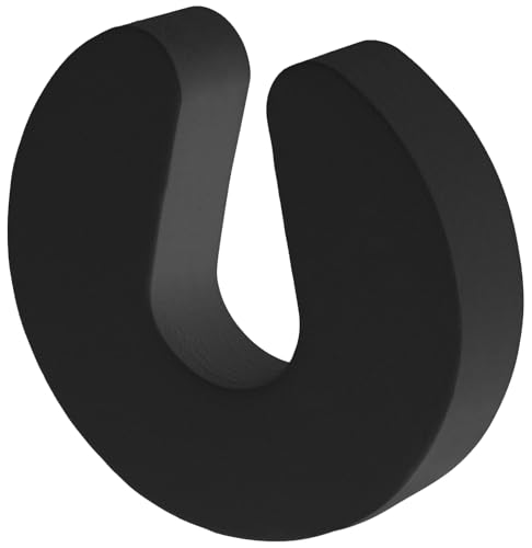 LeBone Premium Klemmschutz für Türen - 6 Stück Schwarz - 2,3cm Ultra-Stark - Extra-Breit - Schaumstoff Türstopper als Kindersicherung und Fingerklemmschutz für Babys und Kinder (Schwarz)