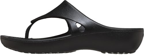 Crocs Women Kadee Wedge Lightweight Platform Flip Flop Black 7 - 3