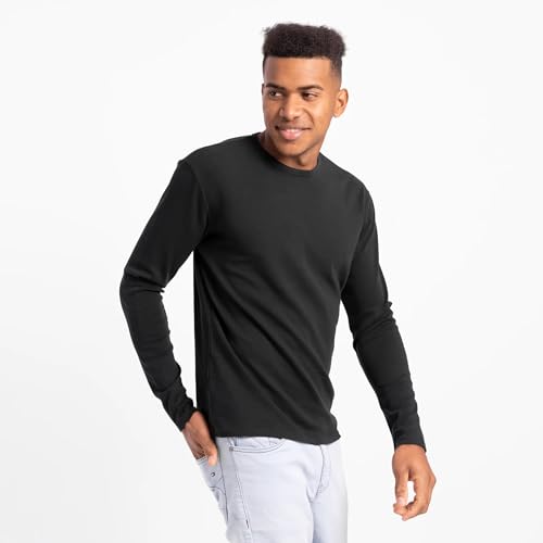 ayaecofashion AYA | Men's Organic Pima Cotton Long Sleeve Shirt | White L3