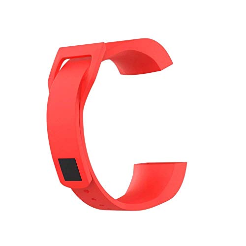 Image of Soft Silicone Bracelet Style Band Strap for Redmi Smart Band & Mi Band 4C (Red) (Not for Redmi Smart Band pro)