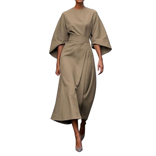 Robe de travail de bureau chic en satin pour femme élégante en réunion