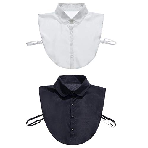 kowaku 2 Unidades de Gola Simulada Babador Meia Camisa Acessórios Destacáveis