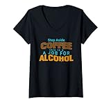 Photo Gallery donna coffee this is a job for alcohol funny saying drinking maglietta con collo a v Photo Gallery donna coffee this is a job for alcohol funny saying drinking maglietta con collo a v