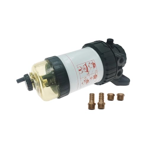 Kit separador de agua diésel con filtrado de 30 micrones y conexión de 3/8"