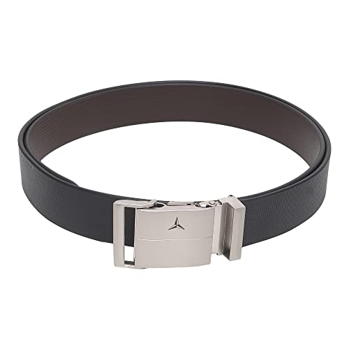 Image of Men's Formal Genuine Leather Auto-lock Adjustable Belt (JAFA-37-BL)