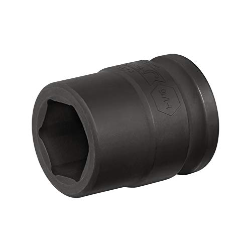 Image of Jetech 3 /4 Inch Drive 1-1 /16 Inch Standard Impact Socket, Made with Chrome Molybdenum Alloy Steel, Heat Treated, 6-Point Design, SAE