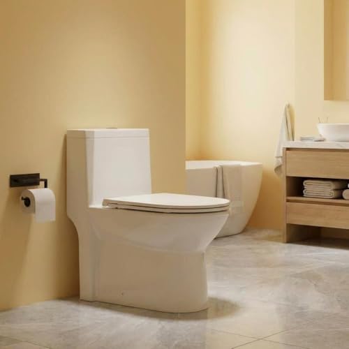 Image of One Piece Toilet, Ceramic Design, Soft Closing PP Toilet Cover, Easy Clean Surface, Water Efficient Flush, Compact Durable Build