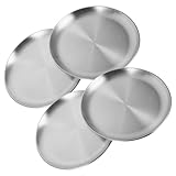 Cabilock 4Stücke Pizzapfanne Teiliges Runde Backform für Pizza und Kuchen Antihaftbeschichtet Langlebig und Hitzebeständig für Ofen und Grill Leicht zu Reinigen