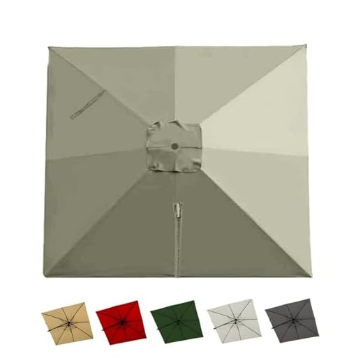 Best shape table umbrella for a rectangular table MUGVFVCSQ Square Patio Umbrella Replacement Canopy