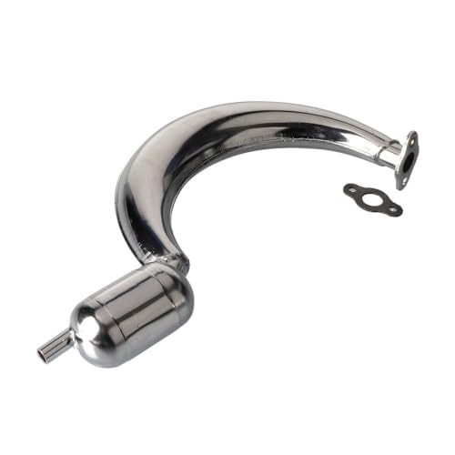 Tubo medio motocicleta para escape de motor 50cc 80cc 100cc con silenciador de bicicleta