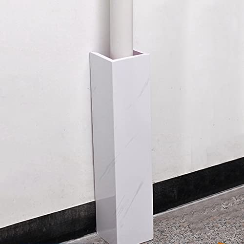 Ocultador de tuberías para debajo del fregadero, interior y exterior, ancho de 10 a 30 cm, cubierta de línea dividida de CA, fácil de cortar e instalar, corrector de conductos de tuberías
