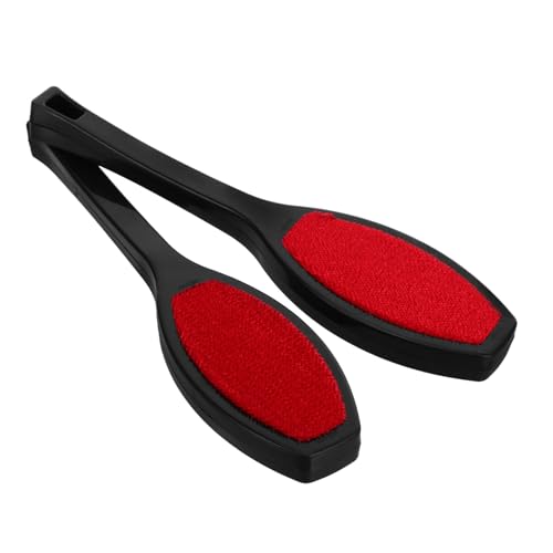 HOUDERCO 2 pièces Brosse Anti-Poils et Peluches Double Face Noire pour Vêtements et Tissus sans Batterie Compacte et Portable pour Manteaux Pulls et Couvertures Voyage