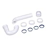Dearborn P9703WBG 1-1/2″ P-Trap with Threaded PVC Adapter, and Reversible J-Bend, Bagged w/ True Blue Washer