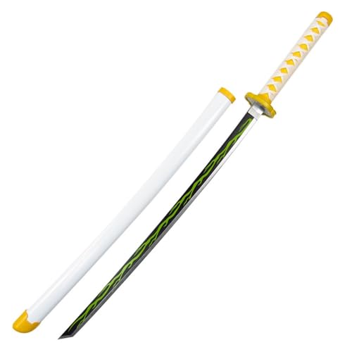 コスプレ 木製 おもちゃ刀 模造刀 侍刀 子供用 武術練習 ABS製 コレクション インテリア プレゼント用 変装道具 (雷風スタイル)