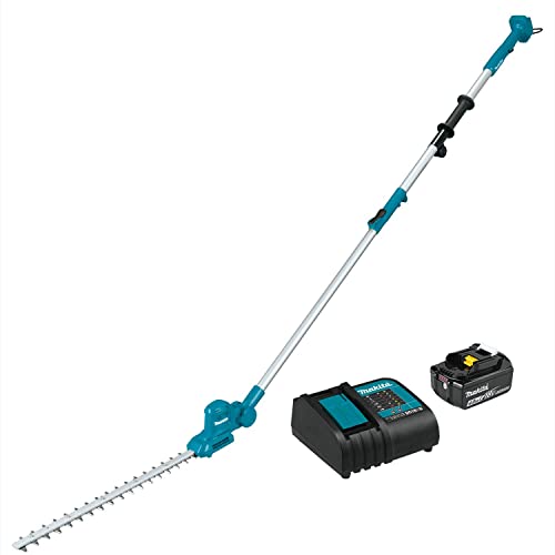 Makita, XNU05SM1, 18V, LXT®, Lithium-Ion, Cordless, 18´´, Telescoping, Articulating, Pole, Hedge, Trimmer, Kit, (4.0Ah)