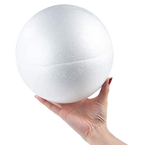image for Genie Crafts 2 Pack Half Sphere Foam Balls for Crafts - 8