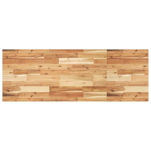 vidaXL Tablero Escritorio Madera Maciza Acacia sin Tratar 120x50x2 cm, encimera, encimera de baño, encimera de Garaje, encimera de Cocina