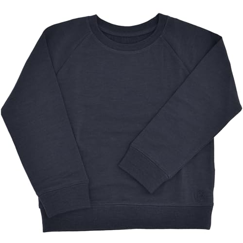 Woolino Soft Merino Wool Kids Sweatshirt - Crewneck Pullover Sweatshirt for Boys & Girls - Breathable &Temperature-Regulating