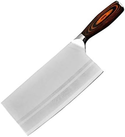 MAYiT Meat Cleaver Knife, Professional 7 inch Chinese Cleaver Germany Steel Chefs Knife Carbon kitchen Cooking knife Pakkawood Handle