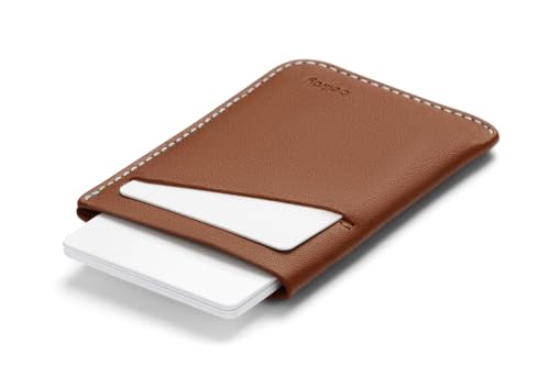 Bellroy Card Sleeve (Premium Leather Card Holder or Minimalist Wallet, Holds 2-8 Cards or Business Cards, Folded Note Storage) - Hazelnut4