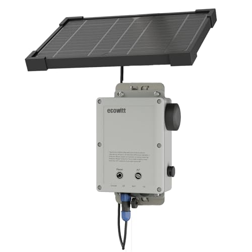 ECOWITT WS6210 Gateway Estación Meteorológica, Receptor Móvil 4G/Wi-Fi para Sensores Exteriores/Interiores, Base IoT para el Hogar, Asistente Ecosistémico Con Panel