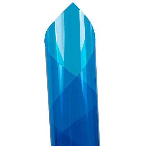 Hohofilm BB Blue Colored Window Film Clear Decorative Glass Tint Sun Blocking Heat Control Self Adhesive Window Tint thumb #1