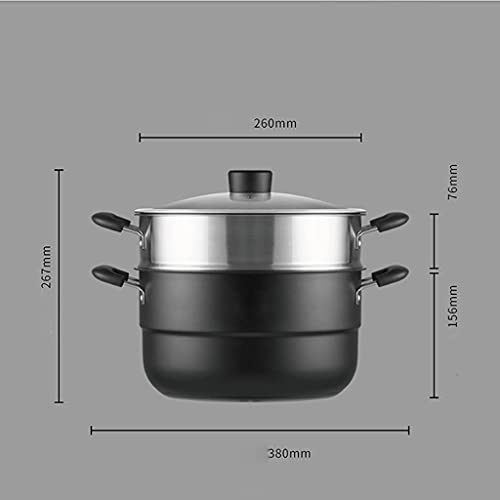 Cuiseur vapeur en acier inoxydable pour plaque induction et gaz