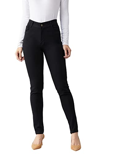 Image of Dolce Crudo Women's Slim Fit High Rise Wash Regular Length Stretchable Denim Jeans