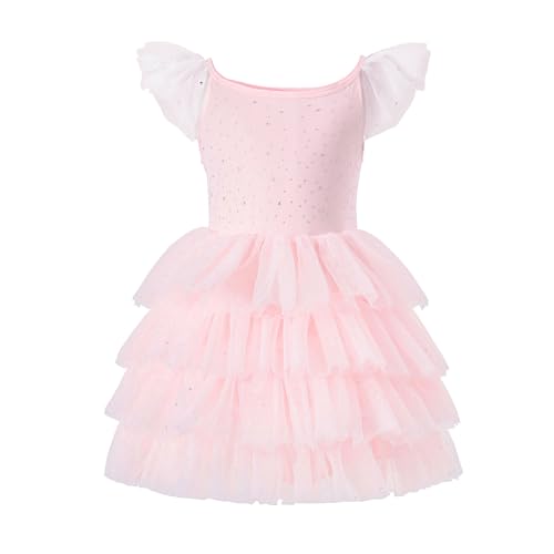 Tutu.kk Toddler Girls Tulle Dress Ruffle Sleeveless Shiny Tiered Fluffy Tutu Dresses Summer Cake Dress for Birthday Party2