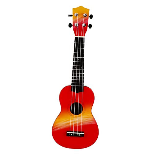 Abaodam 21 Inches Ukulele for Boys and Girls Wooden Beginner Instrument Strap and Hard Case