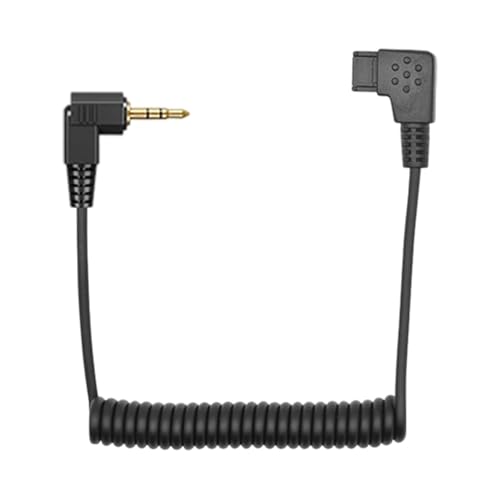 Arecobticy Versatilitys - Cable de sincronización de PC intermitente con placa dorada de 2,5 mm, carga de resorte para disparar intermitentes y controles remotos, bobina de resorte, cable de