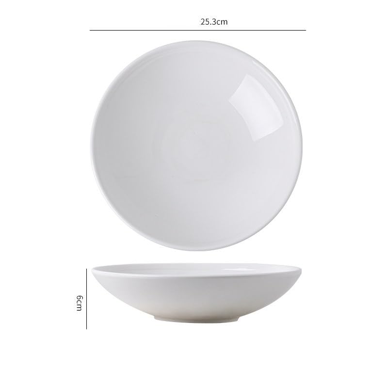 Talerze obiadowe domowe talerze do sałatek owocowych, ceramiczne okrągłe głębokie, zupa w stylu japońskim, miska do sałatek kuchennych w stylu hotelowym/zachodnim