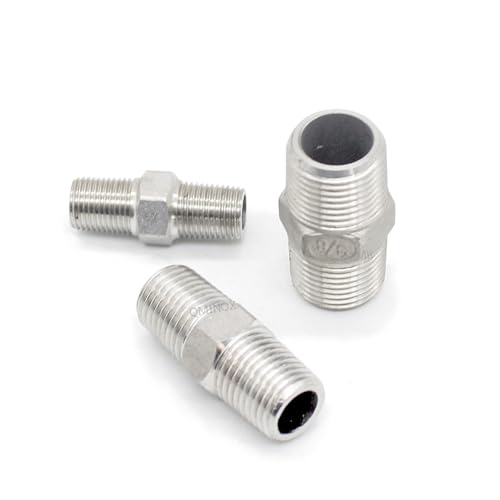 Accesorio de tubería con rosca hexagonal macho y acoplador de acero de 1.5 7