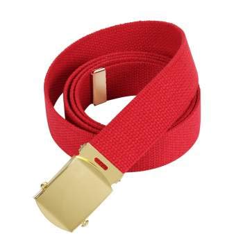 Rothco Plus Military Web Belts, Red-Gold, 54''