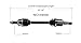 GSP NCV49506 CV Axle Shaft Assembly - Left Front (Driver Side)