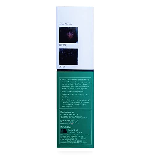 Image of NEW ! Hairouse Natural Hair Building Microfibers (Medium Brown) 25 Gms | Hair Fibre to Cover Bald Patches, Thinning Hairs, Instant Volume & Fuller Look for Men & Women | Ecofriendly & Biodegradable