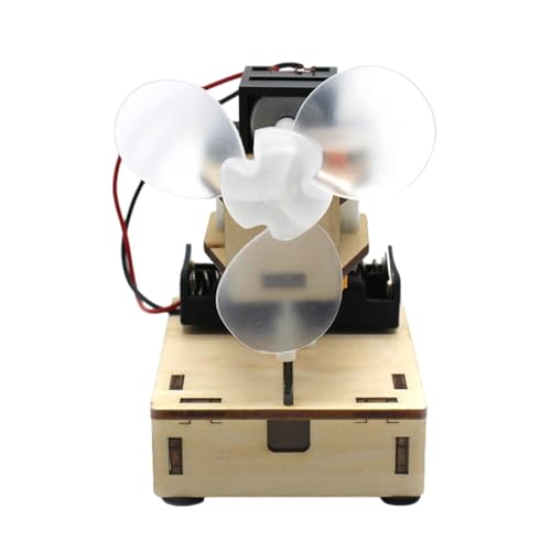 keloppasit Kits de vástago de Motor eléctrico, Experimento científico Establecido Ventilador eléctrico - Circuito eléctrico Kit de Ventilador de Motor | Generador de energía en Arranque a Mano,