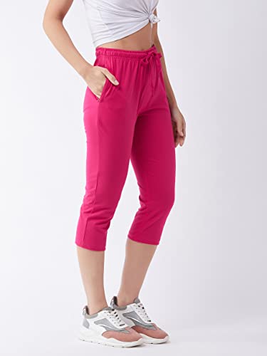 Image of Modeve Women Solid Cotton Blend Capri for summer|| Summer Wear