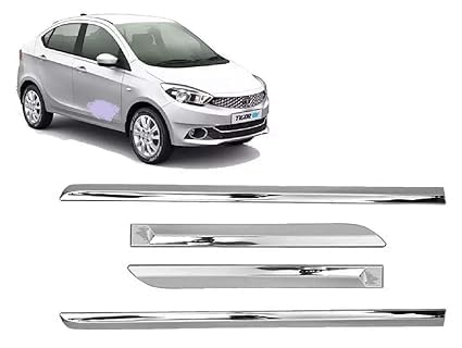 Car Full Chrome Door Side Beading Moulding Compatible TATA Tigor car All Model (Set of 4)-image-26