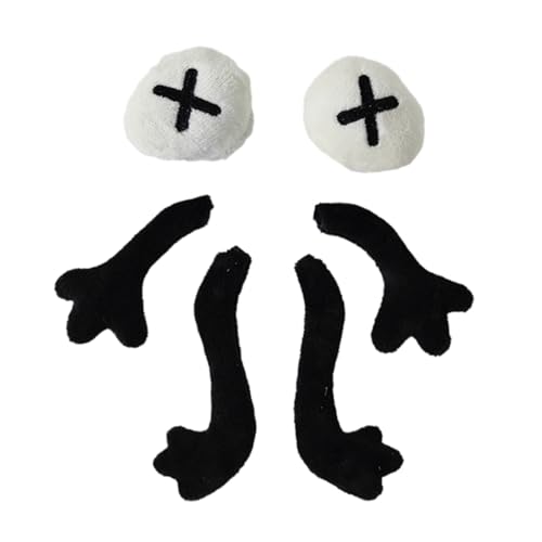 1set Stuffed Eyeball/Limbs Shape Appliques for Hat Clothes Sewing Patches Handmade Headwear Hair Clips Accessories