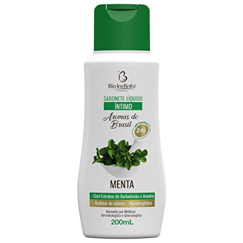 Kit 8 Sabonete Líquido Íntimo Menta 200ml Bio Instinto